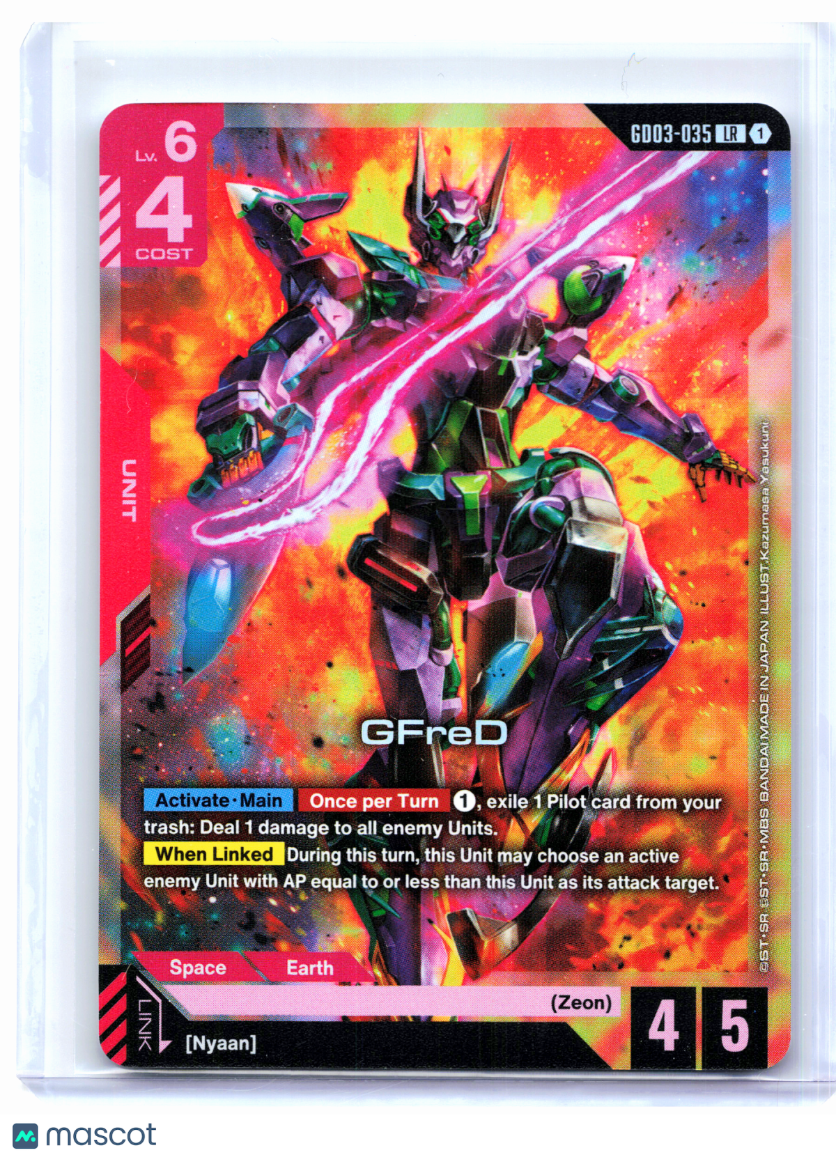 2026 Gundam Card Game—GFreD #GD03-035 Steel Requiem—Legend Rare Foil