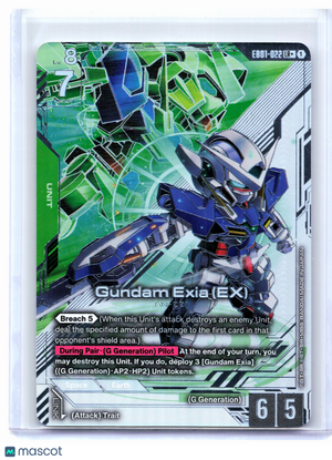 2026 Gundam Card Game—Gundam Exia (EX) #EB01-022 Eternal Nexus—Legend Rare+ Foil