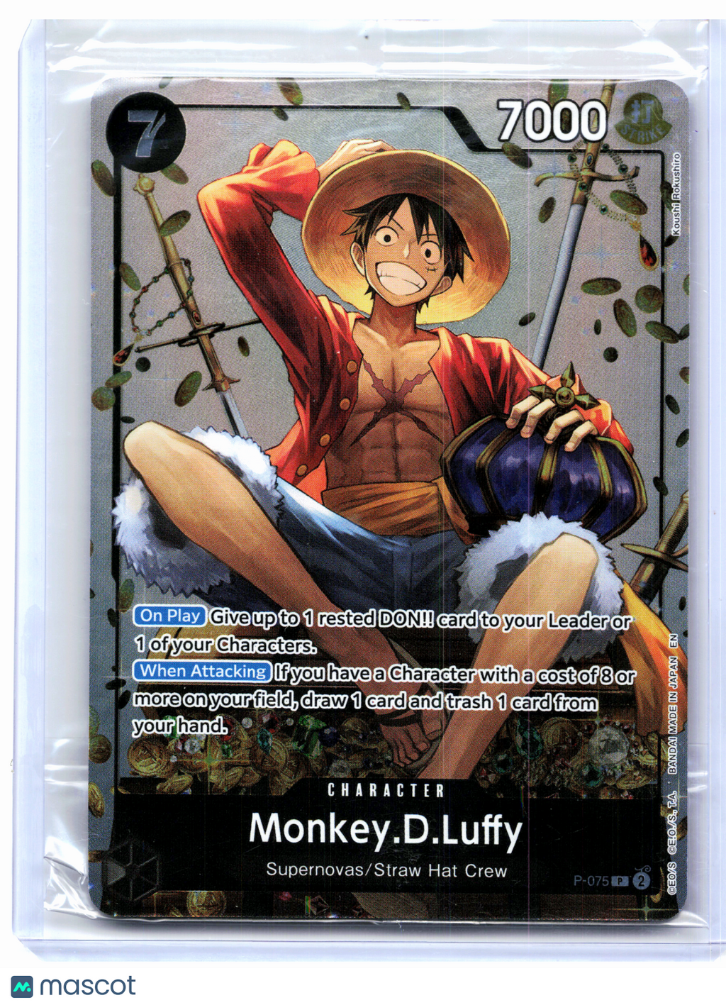 2026 One Piece—Monkey.D.Luffy (Tin Pack Set Vol. 2) #P-075—Promo Foil [Sealed]