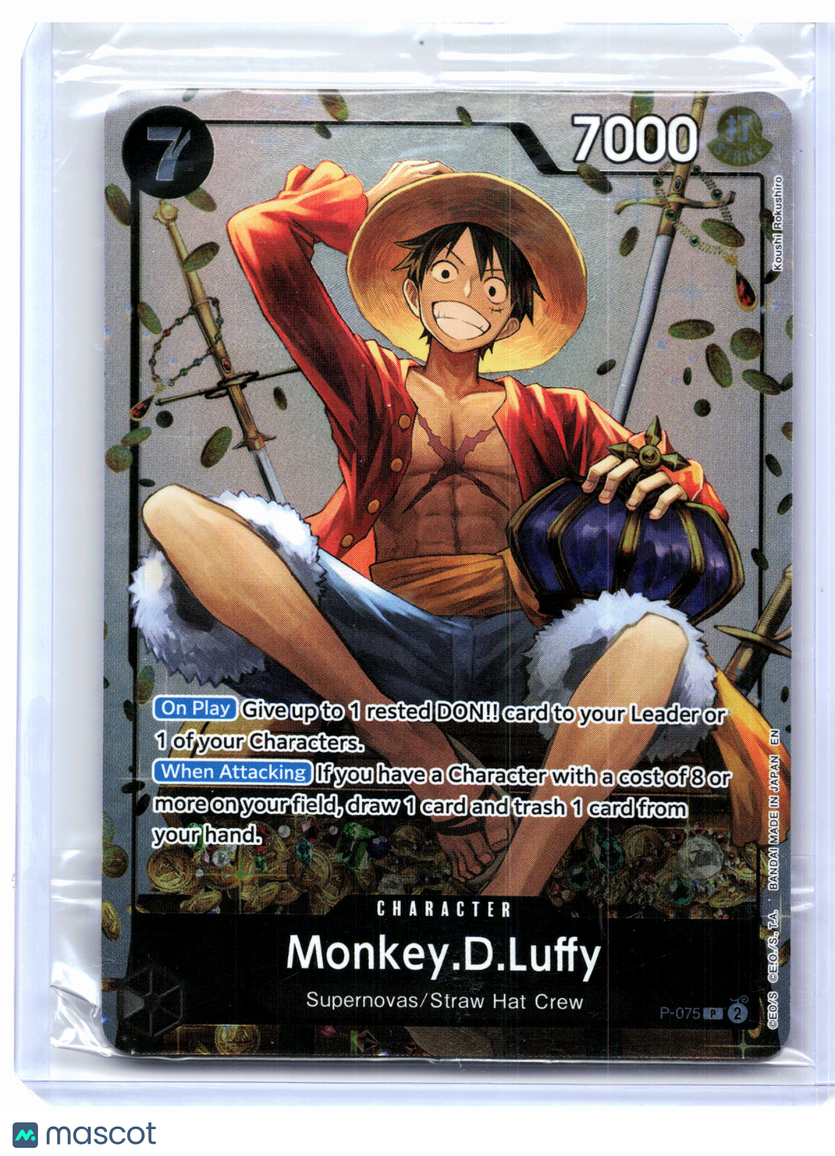 2026 One Piece—Monkey.D.Luffy (Tin Pack Set Vol. 2) #P-075—Promo Foil [Sealed]