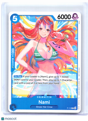 2026 One Piece Card Game—Nami (Heroines Battle Pack) #P-112 OP-PR—Promo Nonfoil
