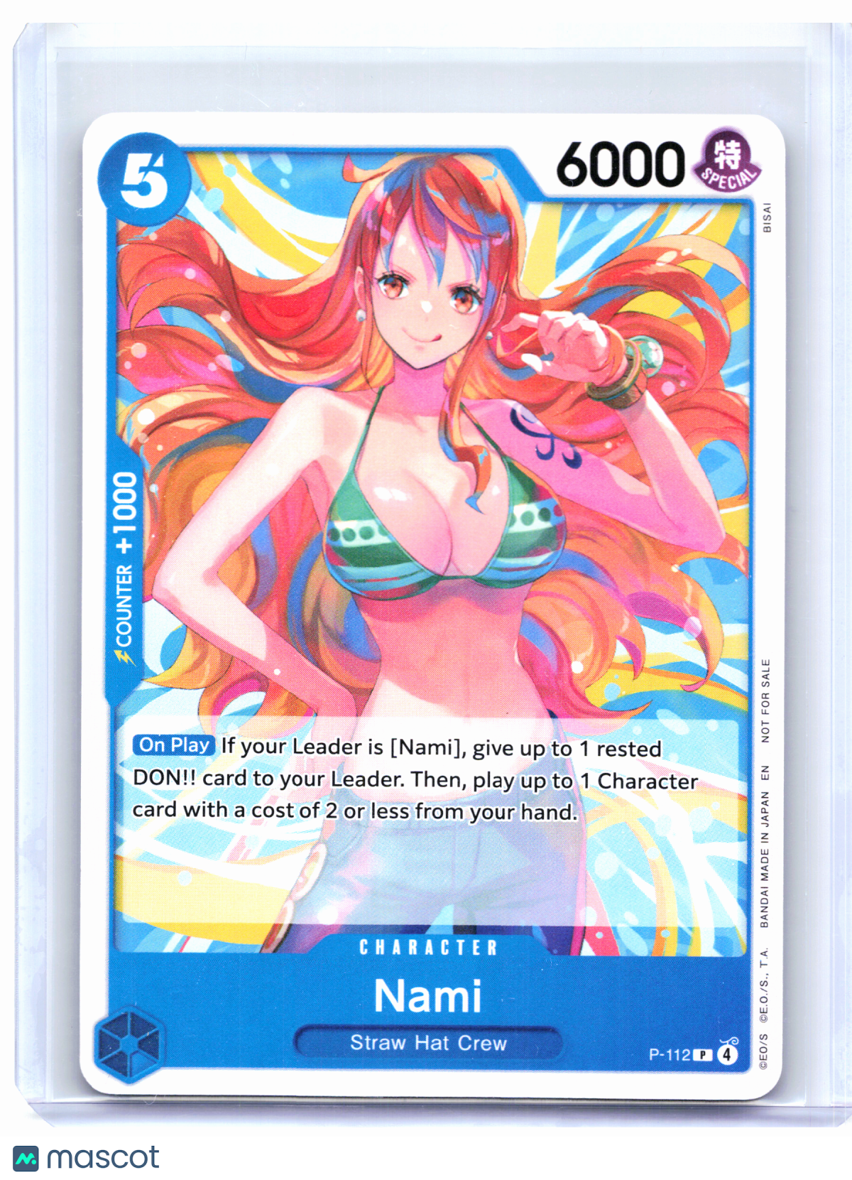 2026 One Piece Card Game—Nami (Heroines Battle Pack) #P-112 OP-PR—Promo Nonfoil