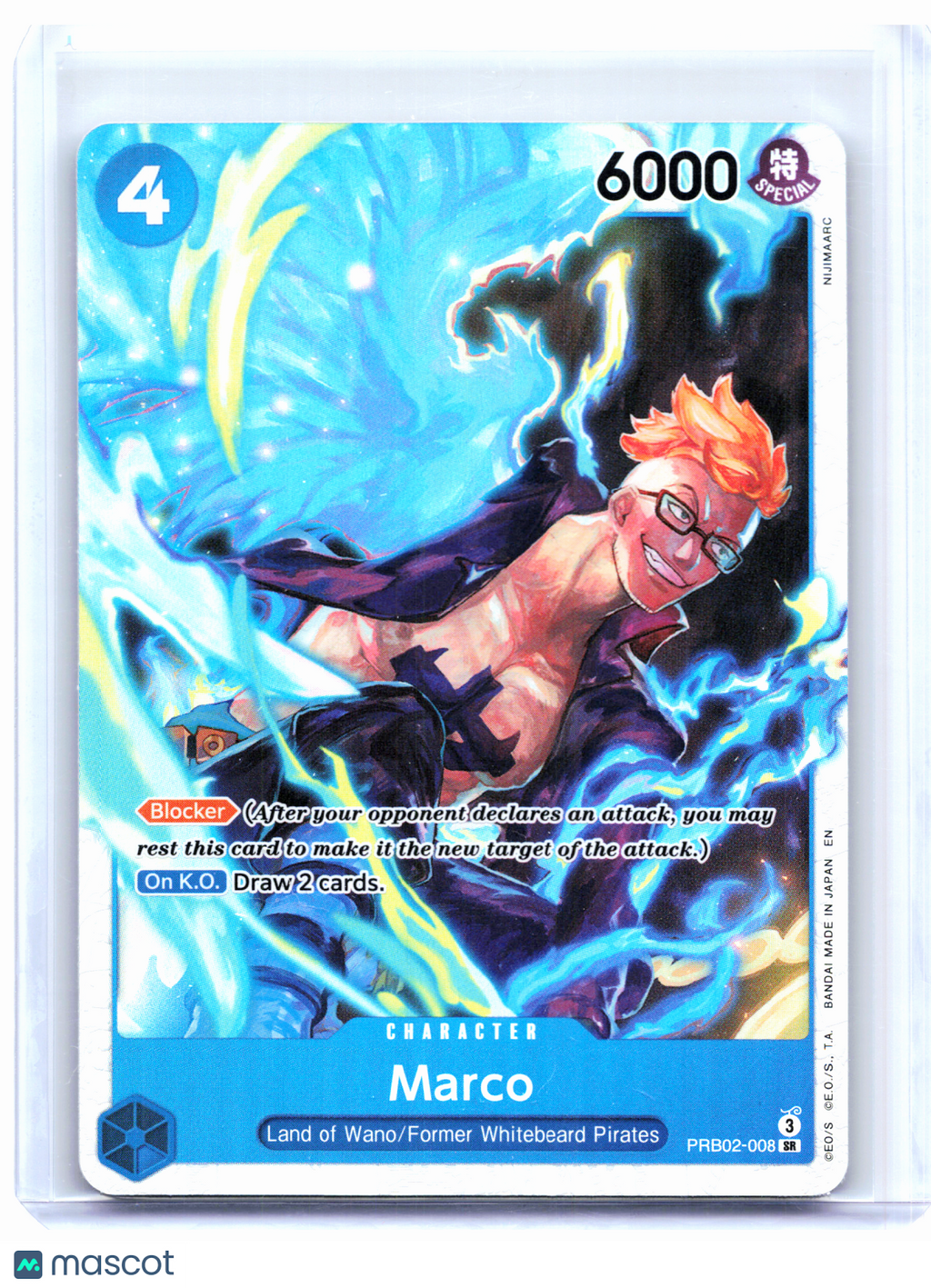 2025 One Piece Card Game—Marco #PRB02-008 The Best Vol. 2—Super Rare Foil