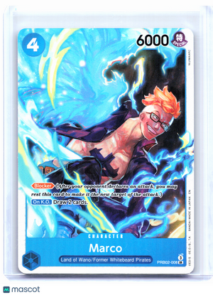 2025 One Piece Card Game—Marco #PRB02-008 The Best Vol. 2—Super Rare Foil