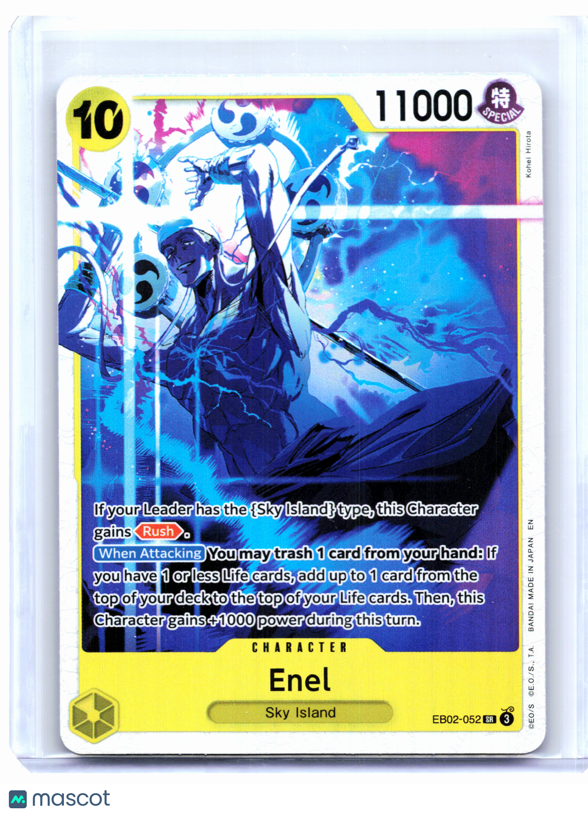 2025 One Piece Card Game—Enel #EB02-052 Anime 25th Collection—Super Rare Foil