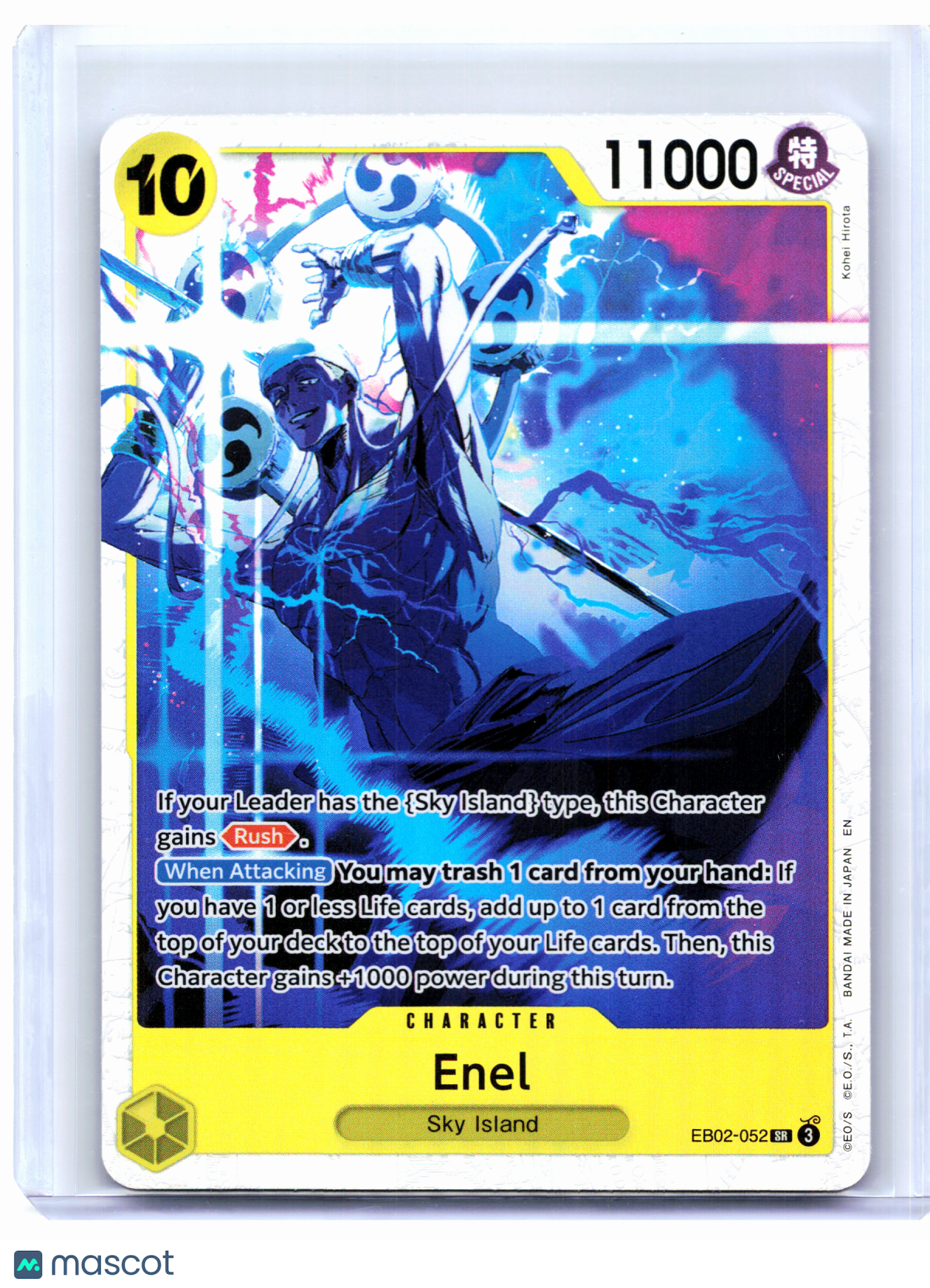 2025 One Piece Card Game—Enel #EB02-052 Anime 25th Collection—Super Rare Foil