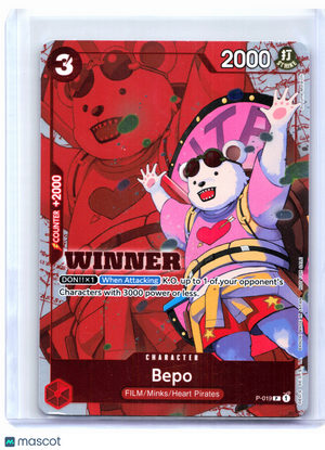 2024 One Piece Card Game—Bepo (Winner Pack Vol. 7) #P-019 OP-PR—Promo Foil