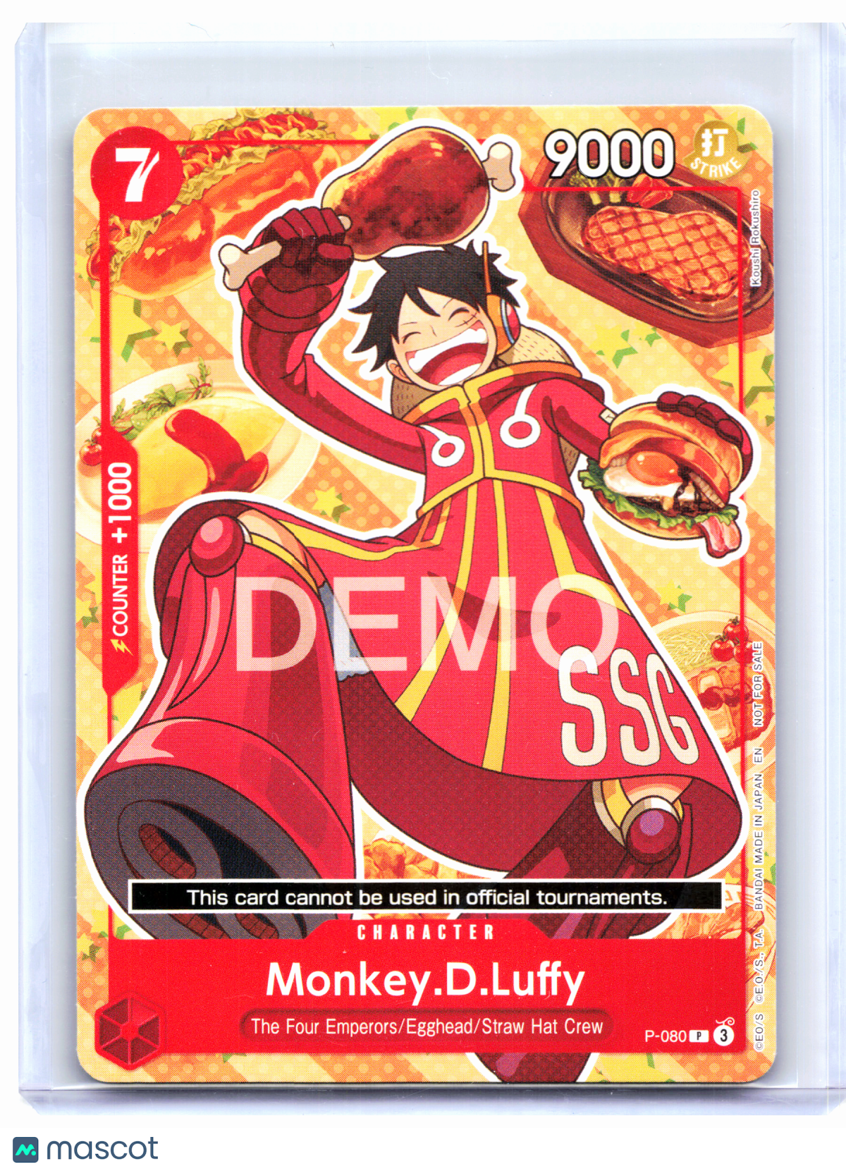2026 One Piece—Monkey.D.Luffy #P-080 One Piece Demo Deck Cards—Promo Nonfoil