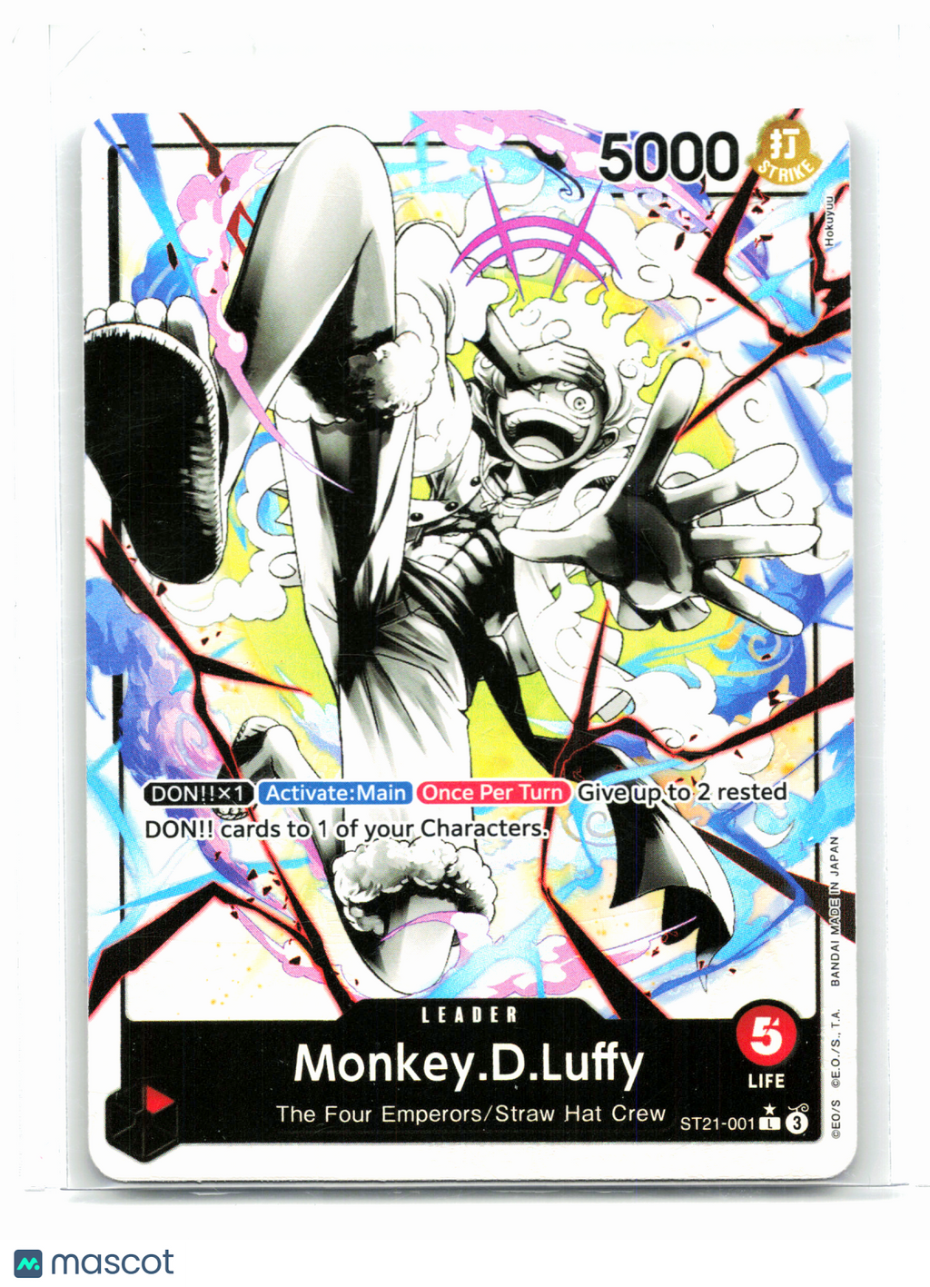 2025 One Piece—Monkey.D.Luffy (Alternate Art) #ST21-001 Gear 5—Leader Foil