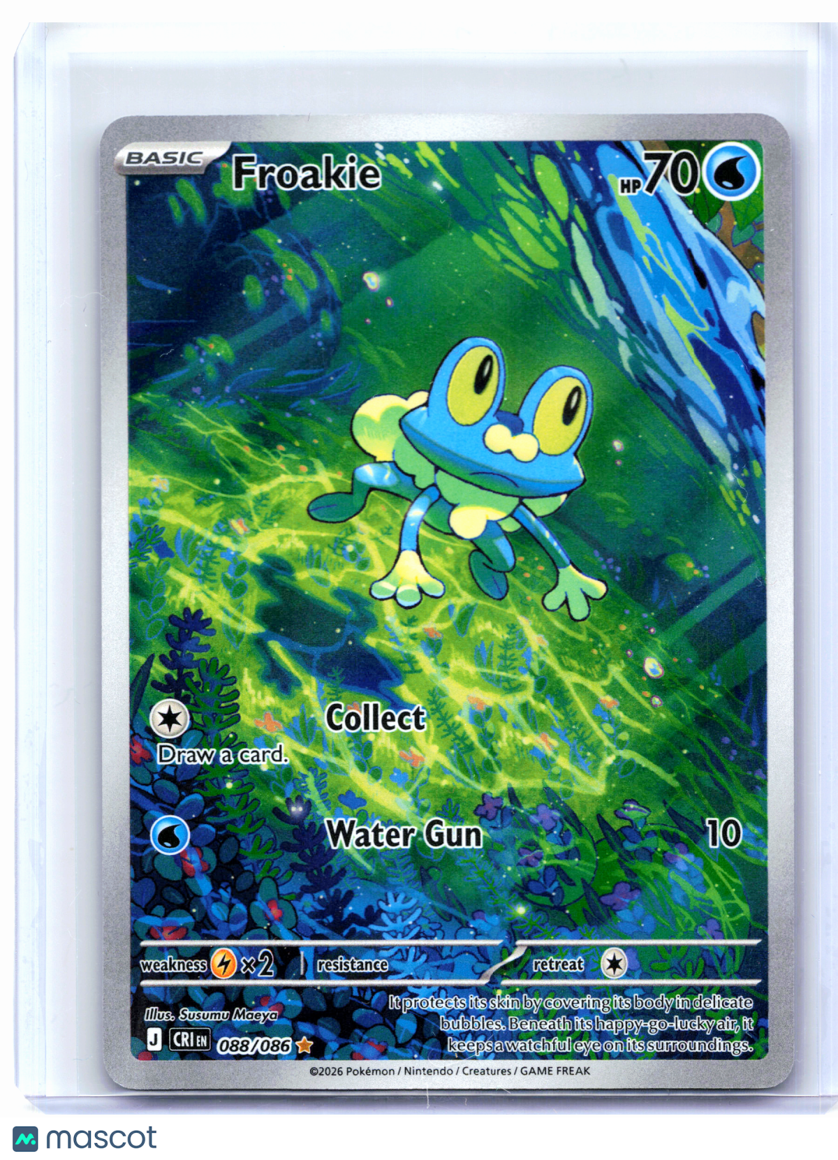 2026 Pokemon—Froakie #088/086 Chaos Rising—Illustration Rare Holo