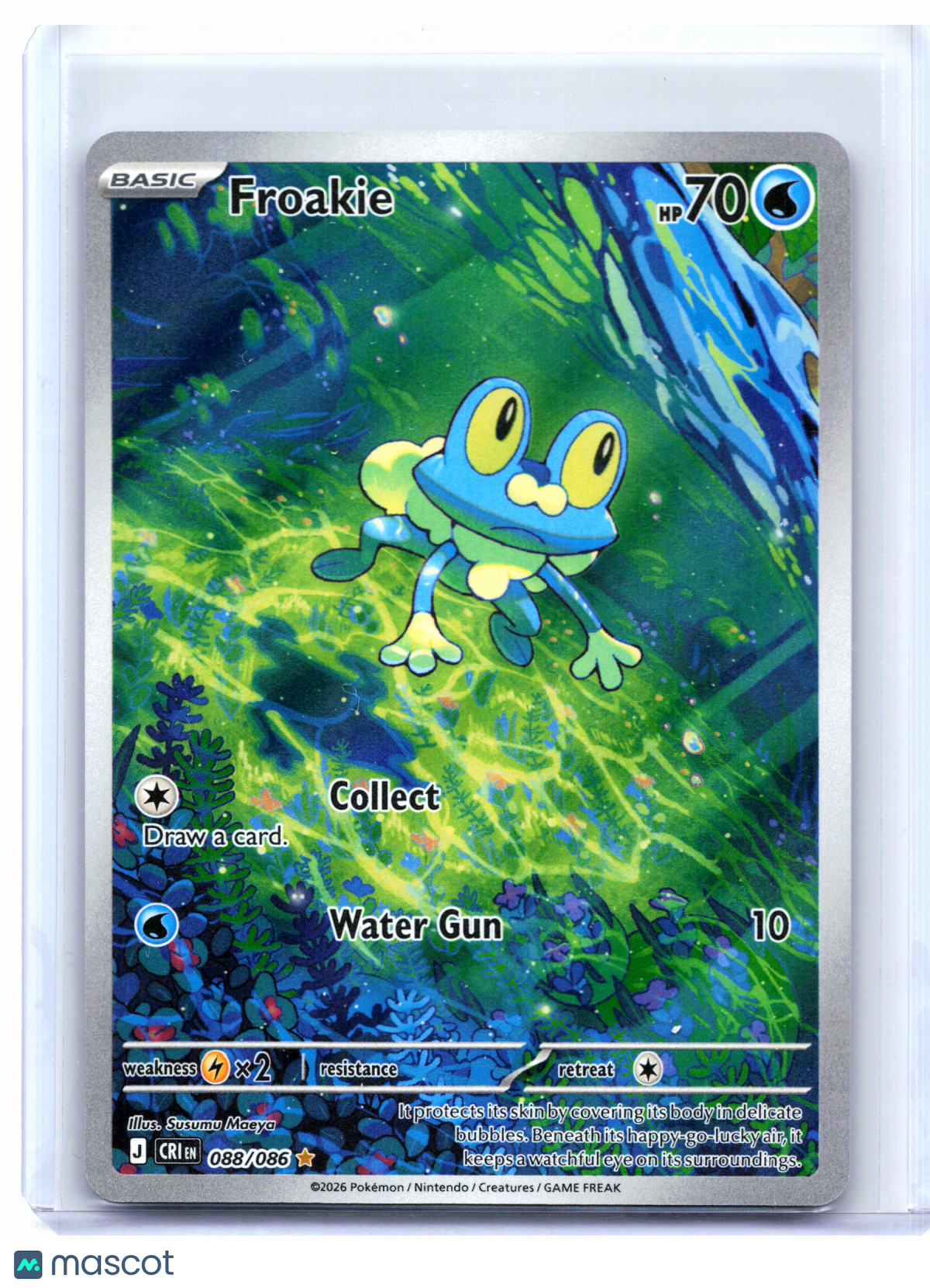 2026 Pokemon—Froakie #088/086 Chaos Rising—Illustration Rare Holo