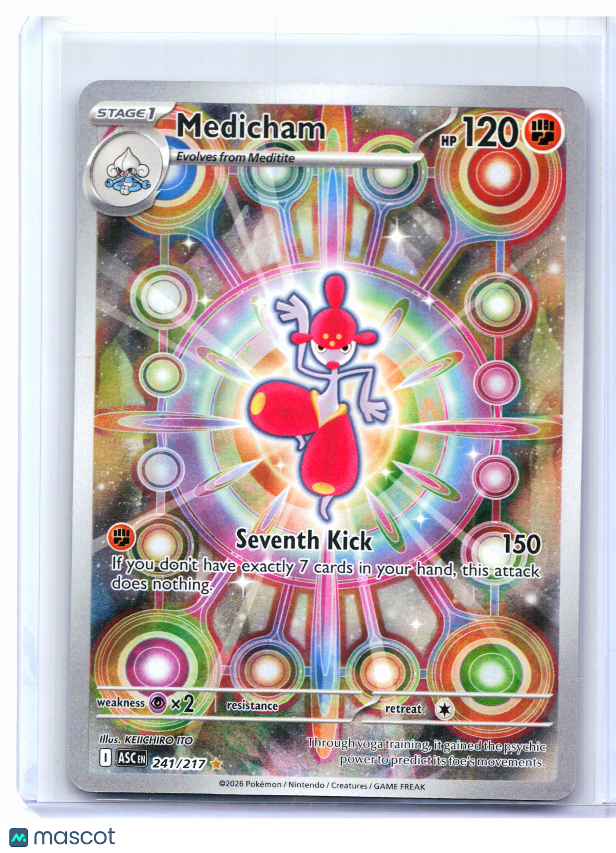 2026 Pokemon—Medicham #241/217 Ascended Heroes—Illustration Rare Holo