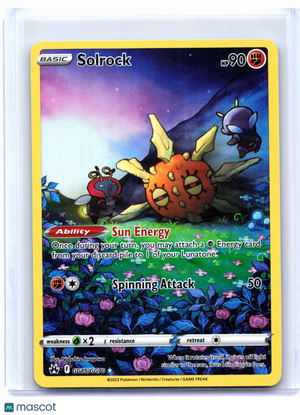 2023 Pokemon—Solrock #GG15/GG70 Crown Zenith: Galarian Gallery—Ultra Rare Holo
