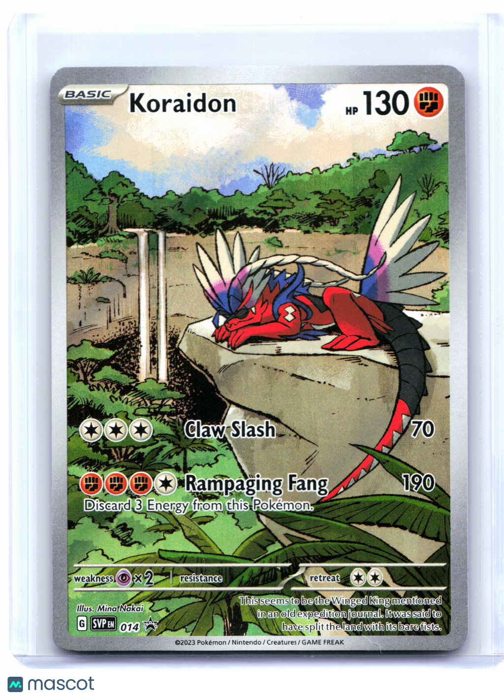 2023 Pokemon—Koraidon #014 Scarlet & Violet Promo—Black Star Promo Holo
