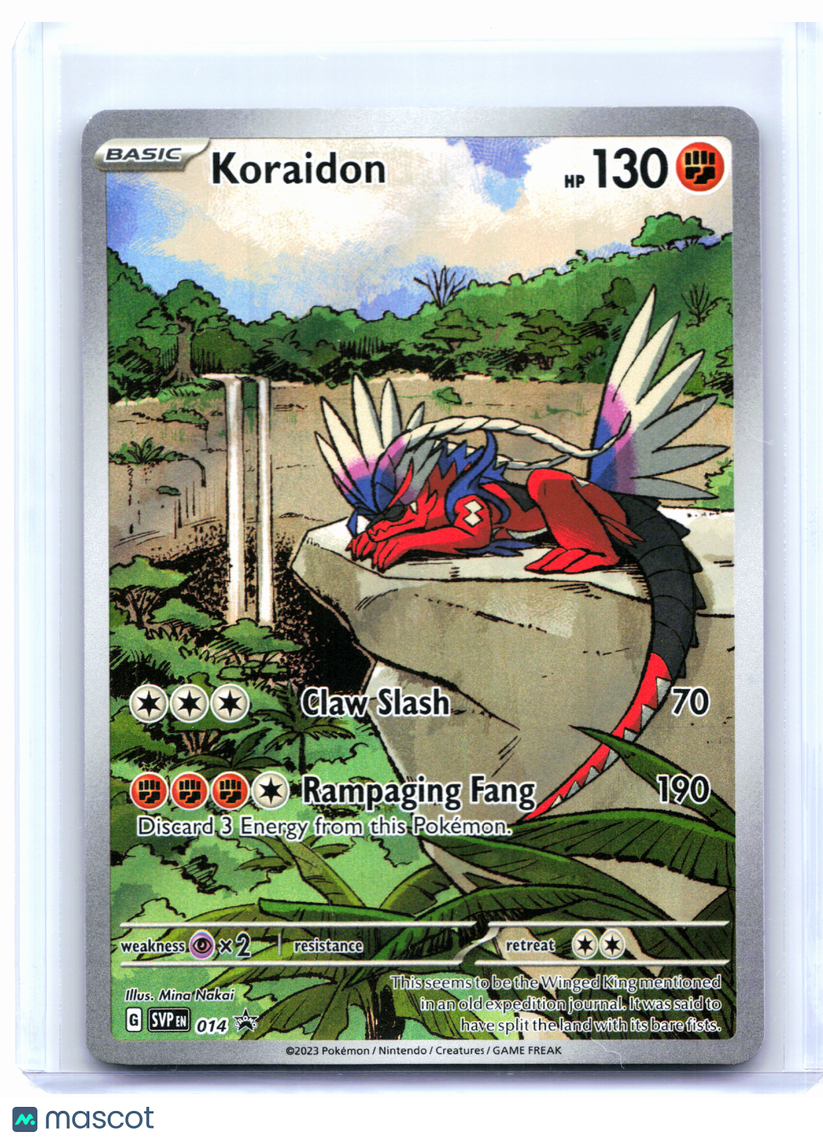 2023 Pokemon—Koraidon #014 Scarlet & Violet Promo—Black Star Promo Holo