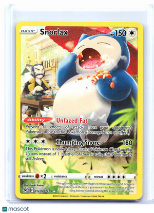2022 Pokemon—Snorlax #TG10/TG30 Lost Origin Trainer Gallery—Ultra Rare Holo [LP]