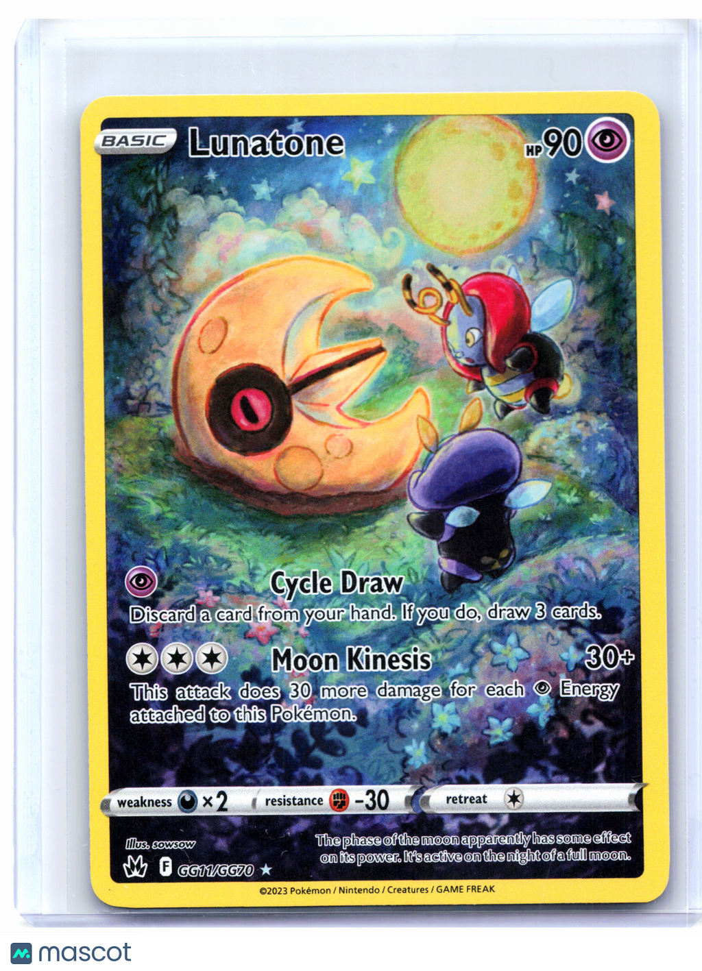2023 Pokemon—Lunatone #GG11/GG70 Crown Zenith: Galarian Gallery—UR Holo [LP]