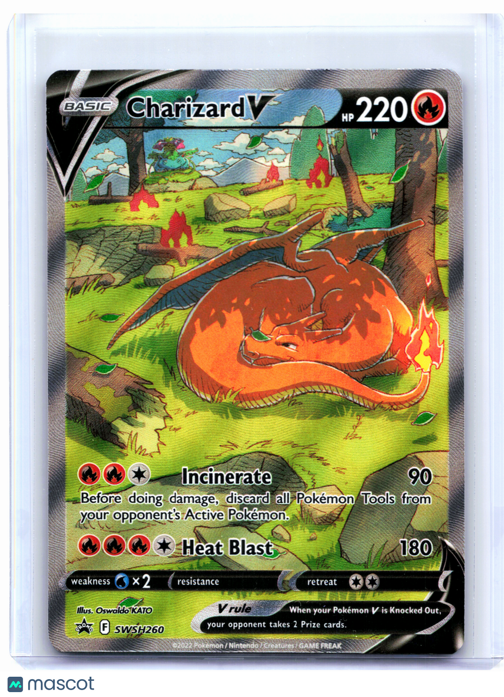 2022 Pokemon—Charizard V #SWSH260 Sword & Shield Promos—Black Star Promo [LP]