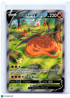2022 Pokemon—Charizard V #SWSH260 Sword & Shield Promos—Black Star Promo [LP]
