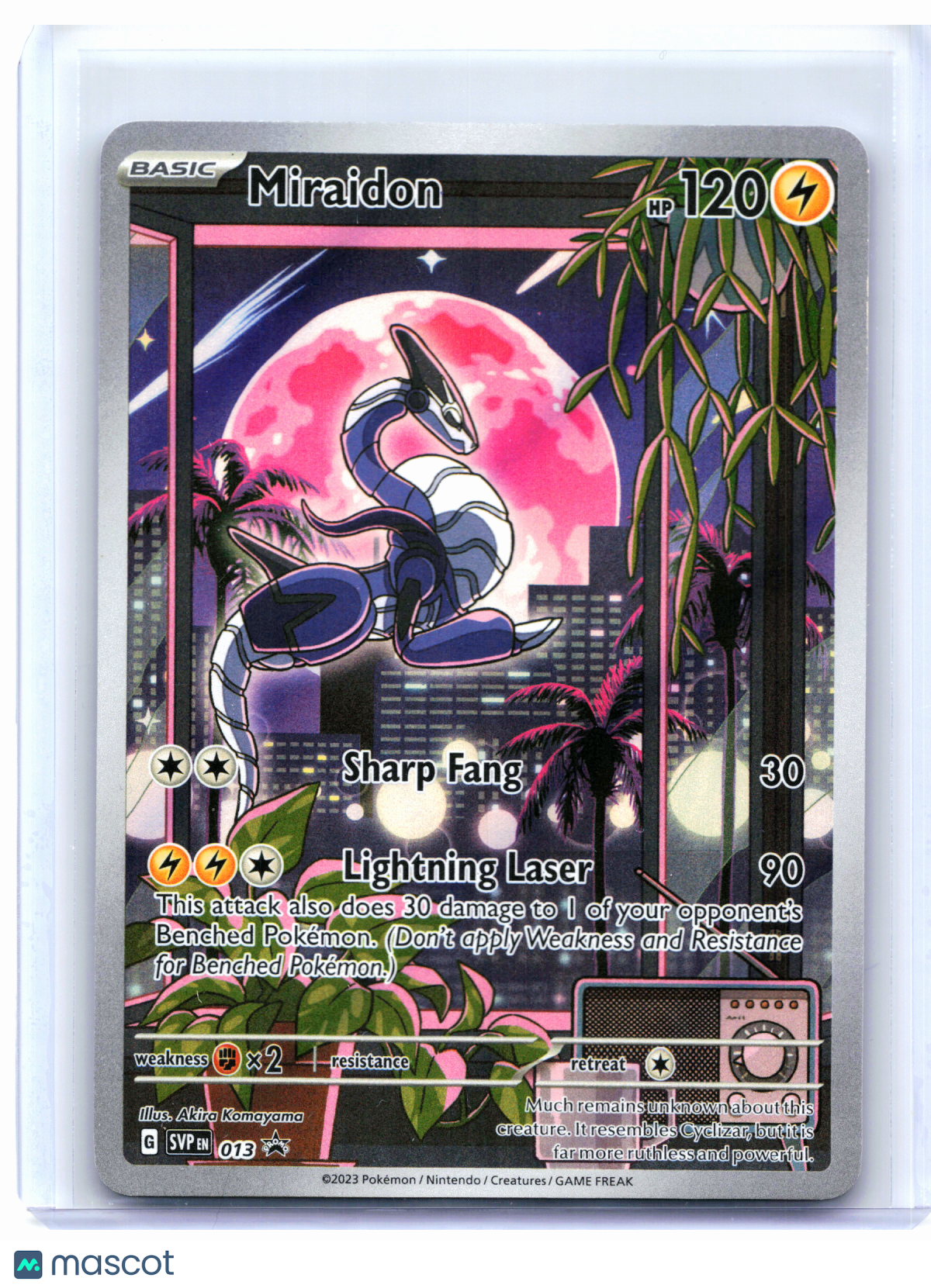 2023 Pokemon—Miraidon #013 Scarlet & Violet Promo—Black Star Promo Holo [LP]