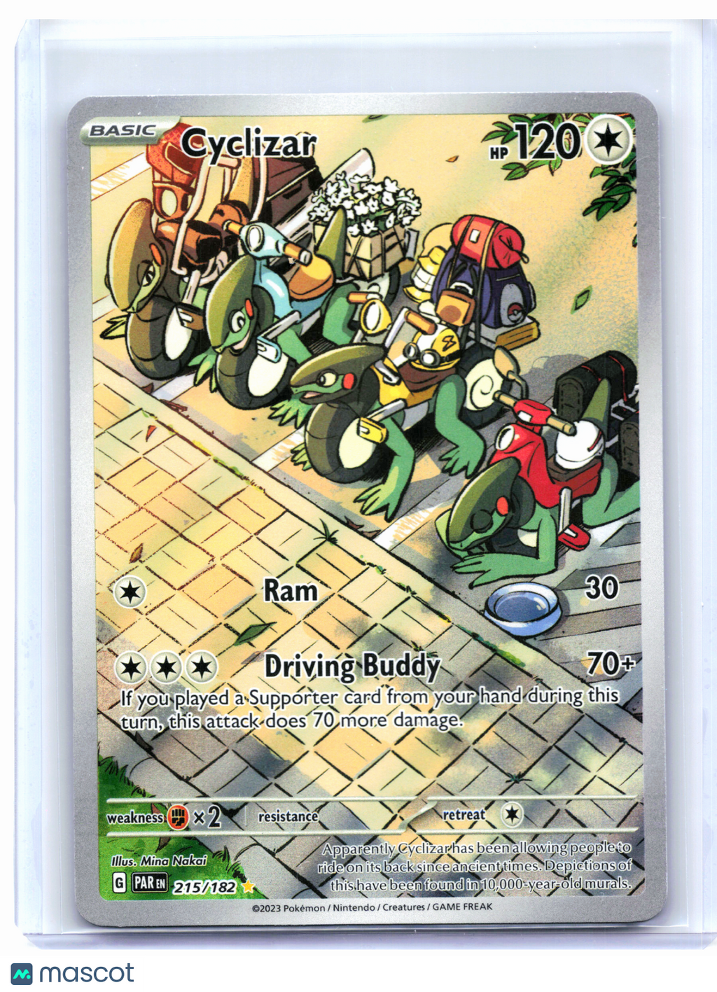 2023 Pokemon—Cyclizar #215/182 Paradox Rift—Illustration Rare Holo [LP]