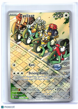2023 Pokemon—Cyclizar #215/182 Paradox Rift—Illustration Rare Holo [LP]