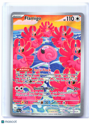 2023 Pokemon—Flamigo #227/193 Paldea Evolved—Illustration Rare Holo [LP]