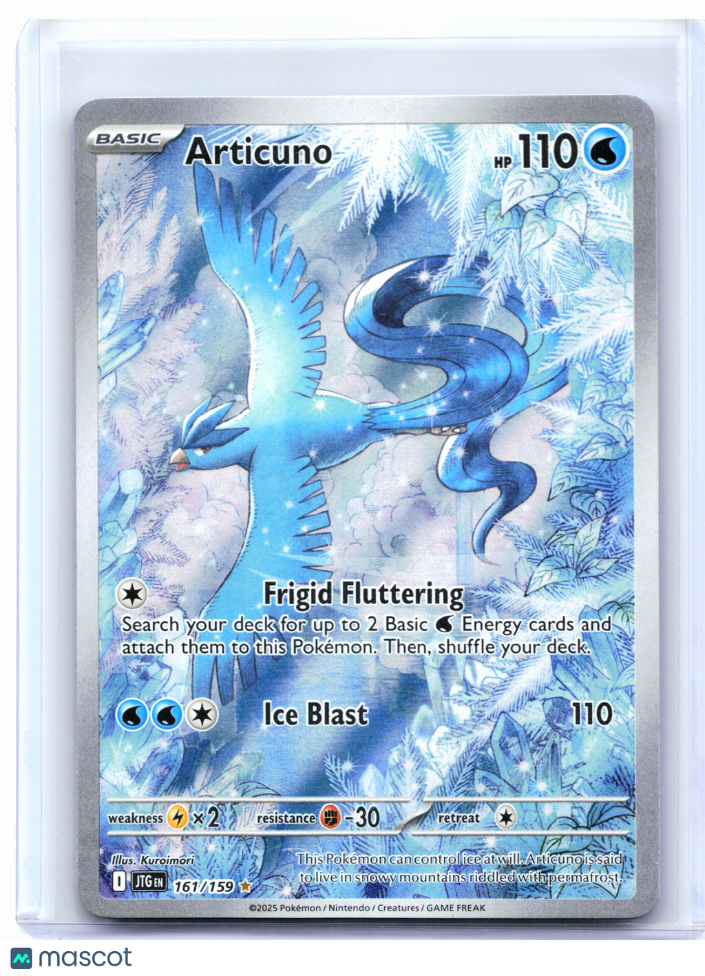 2025 Pokemon—Articuno #161/159 Journey Together—Illustration Rare Holo [LP]