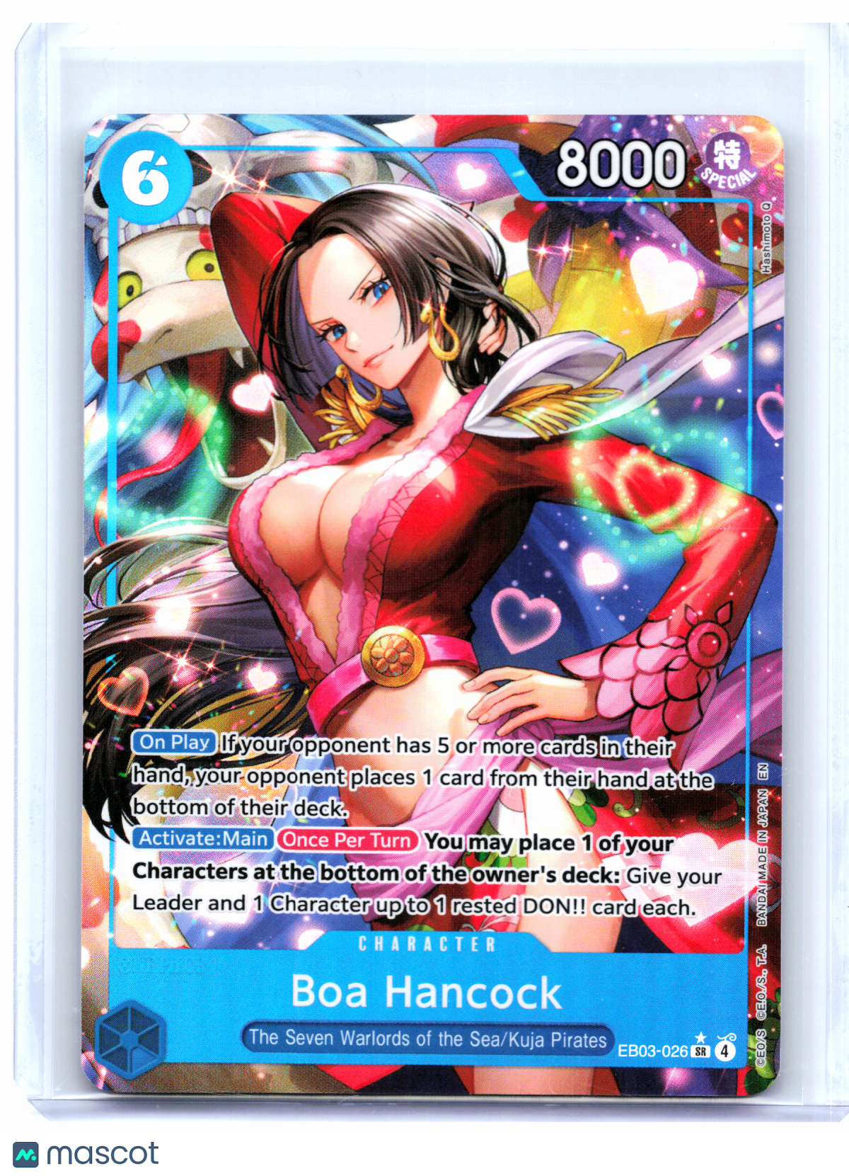 2026 One Piece—Boa Hancock (Alt Art) #EB03-026 Heroines Edition—Super Rare Foil