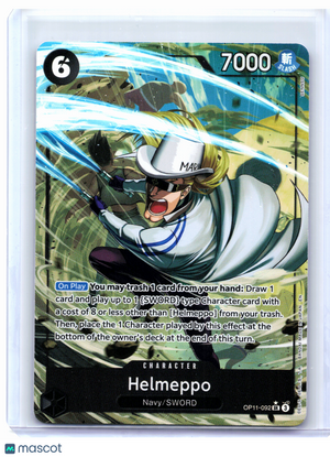 2025 One Piece—Helmeppo (Alternate Art) #OP11-092 A Fist of Divine Speed—SR Foil