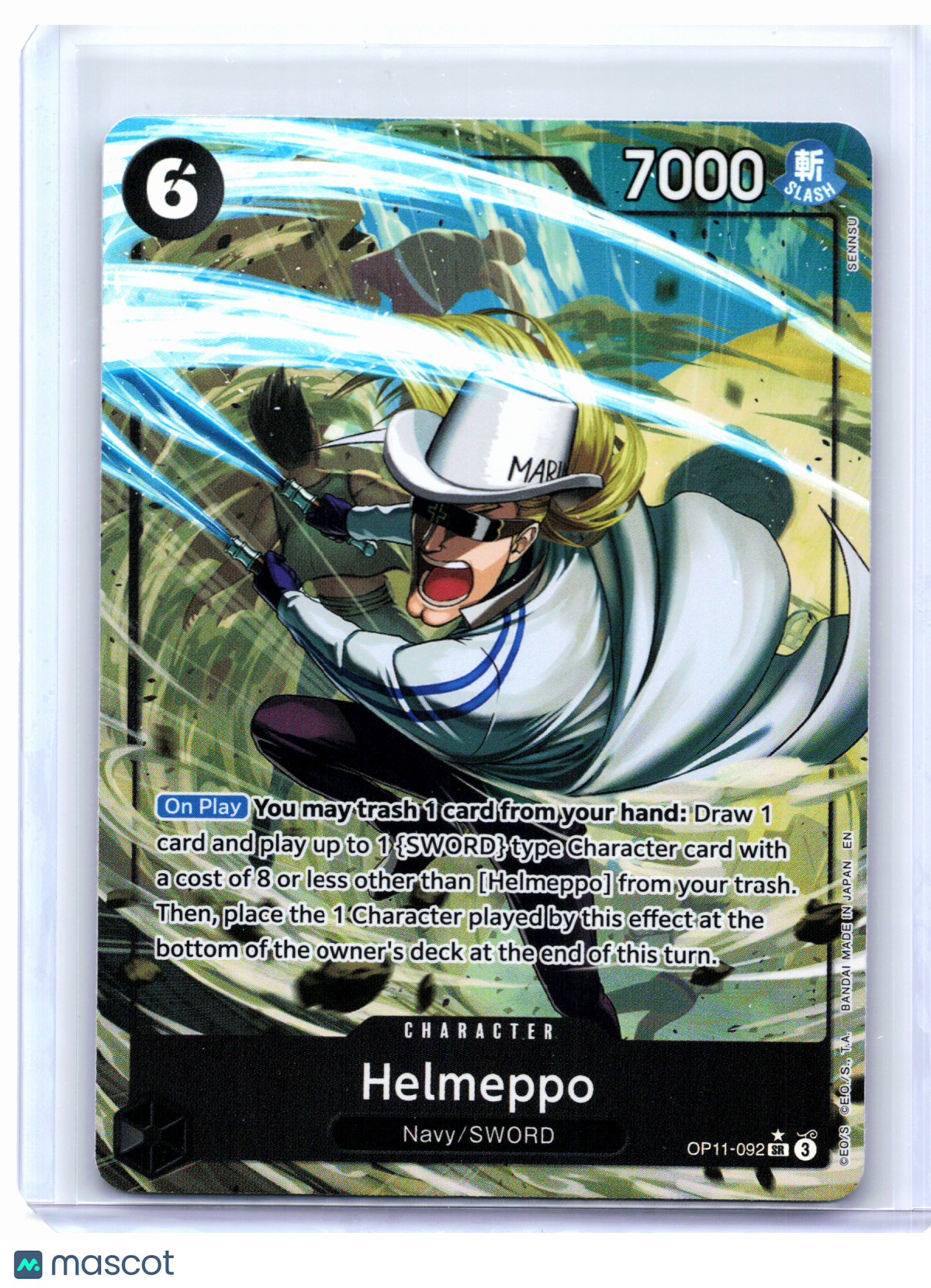 2025 One Piece—Helmeppo (Alternate Art) #OP11-092 A Fist of Divine Speed—SR Foil