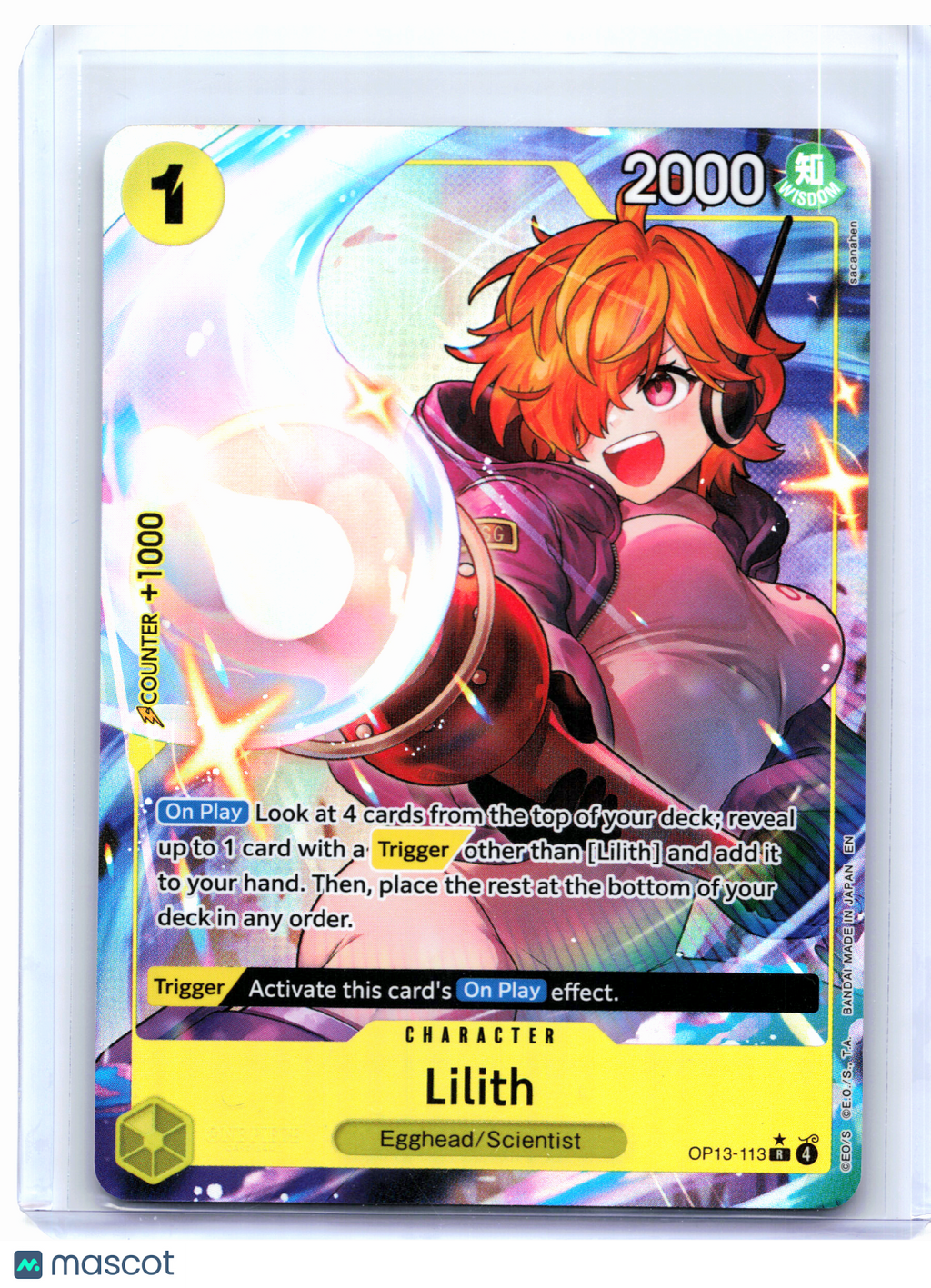 2025 One Piece—Lilith (Alternate Art) #OP13-113 Carrying On His Will—Rare Foil