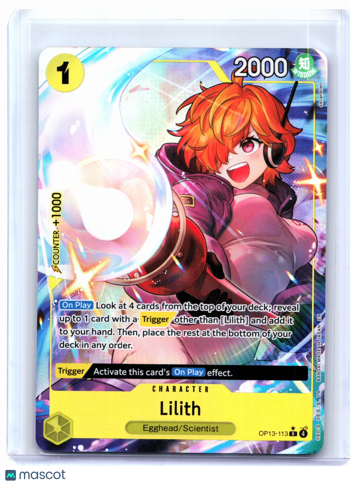 2025 One Piece—Lilith (Alternate Art) #OP13-113 Carrying On His Will—Rare Foil