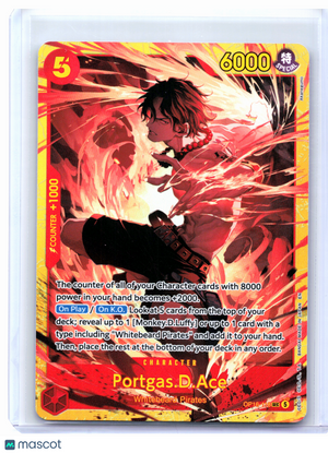 2026 One Piece—Portgas.D.Ace #OP16-118 The Time of Battle—Secret Rare Foil