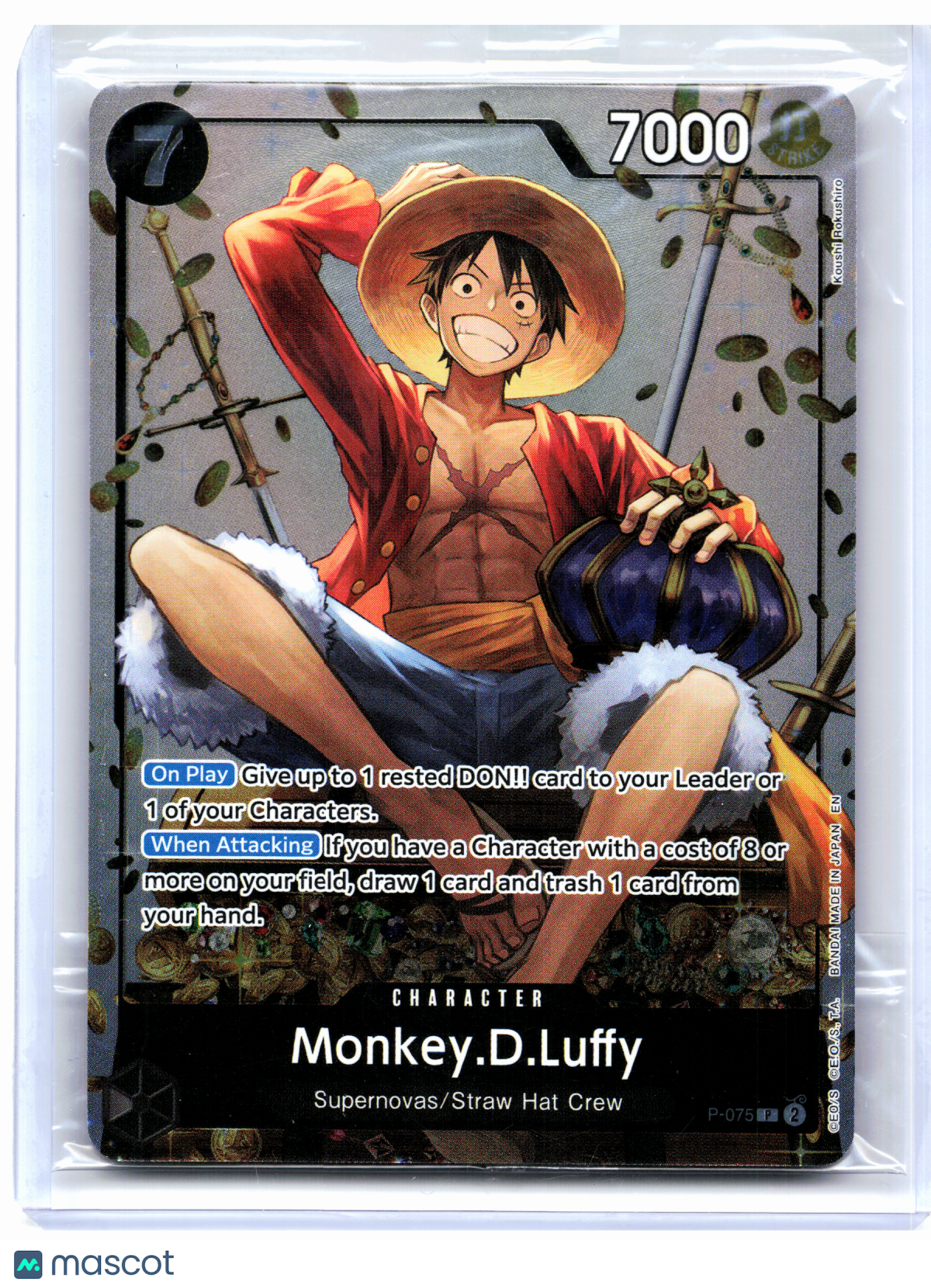 2026 One Piece—Monkey.D.Luffy (Tin Pack Set Vol. 2) #P-075—Promo Foil [Sealed]