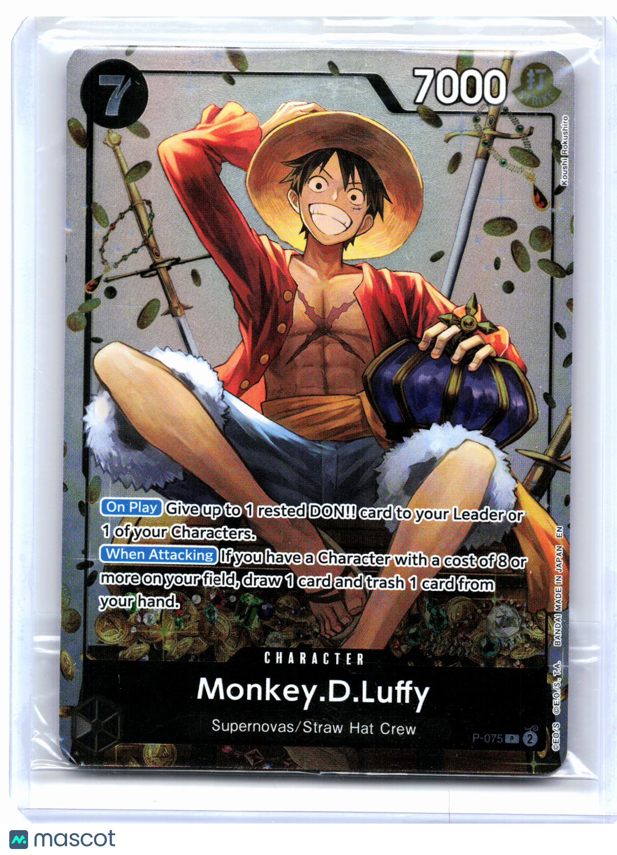 2026 One Piece—Monkey.D.Luffy (Tin Pack Set Vol. 2) #P-075—Promo Foil [Sealed]