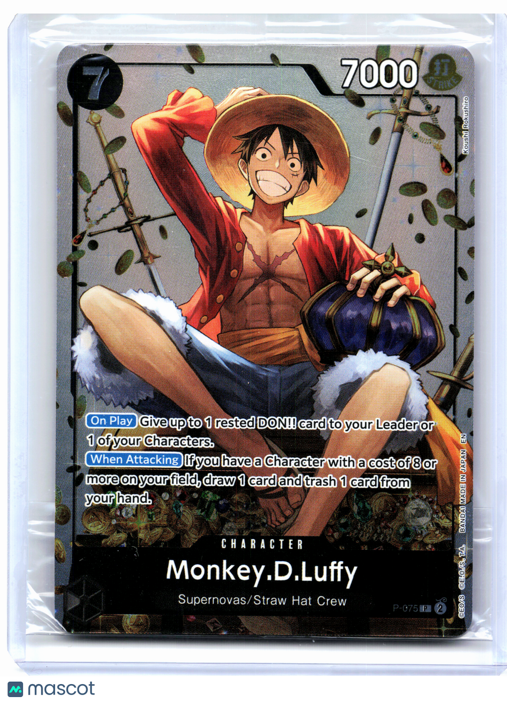 2026 One Piece—Monkey.D.Luffy (Tin Pack Set Vol. 2) #P-075—Promo Foil [Sealed]