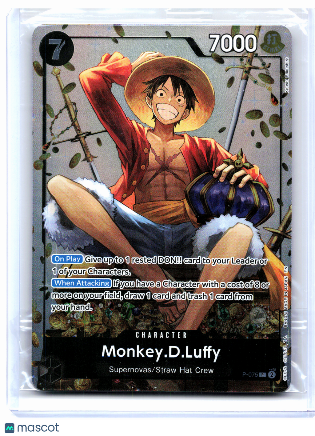 2026 One Piece—Monkey.D.Luffy (Tin Pack Set Vol. 2) #P-075—Promo Foil [Sealed]