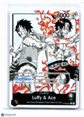 2026 One Piece—Luffy & Ace (Alternate Art) #ST30-001 Luffy & Ace—Leader Foil