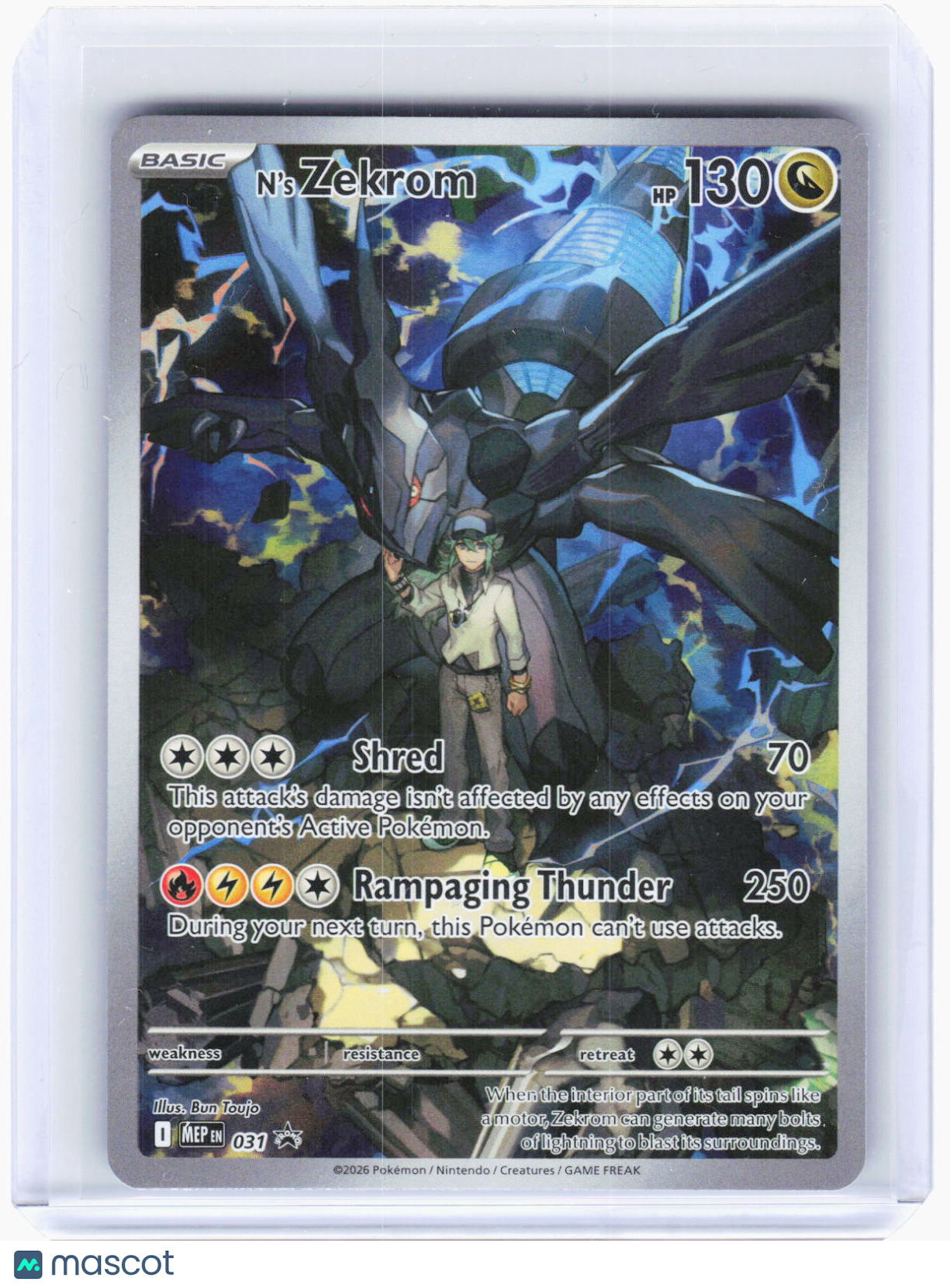 2026 Pokemon—N's Zekrom #031 Mega Evolution Promos—Black Star Promo Holo