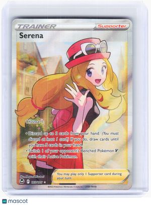 2022 Pokemon—Serena (Full Art) #193/195 Silver Tempest—Ultra Rare Holo