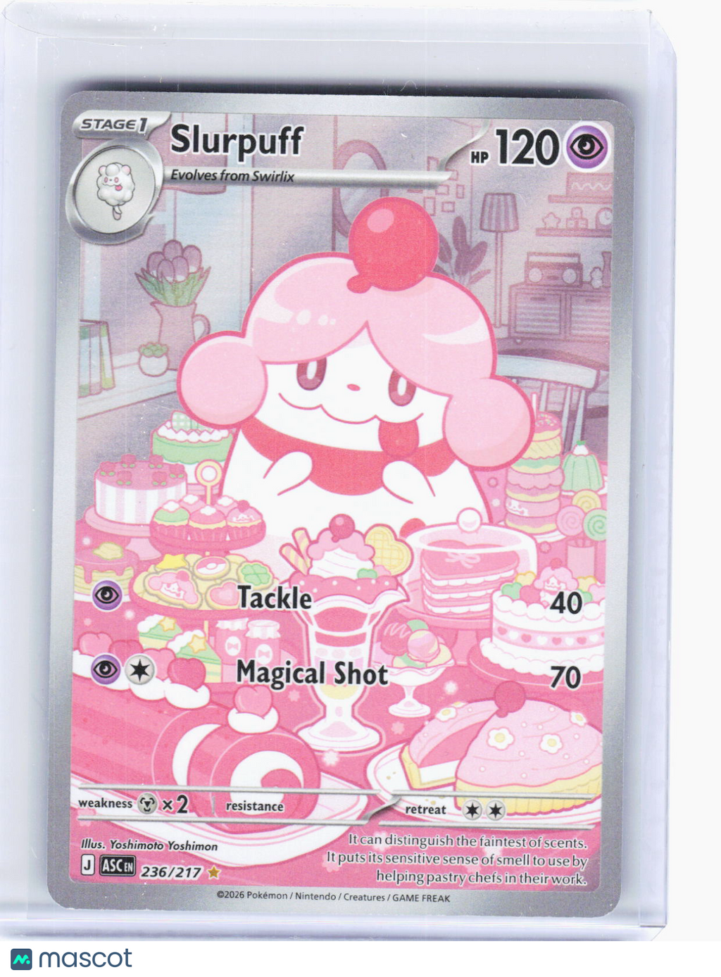 2026 Pokemon—Slurpuff #236/217 Ascended Heroes—Illustration Rare Holo