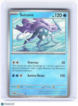 2025 Pokemon—Suicune (Master Ball Pattern) #024/131 Prismatic Evolutions—Holo