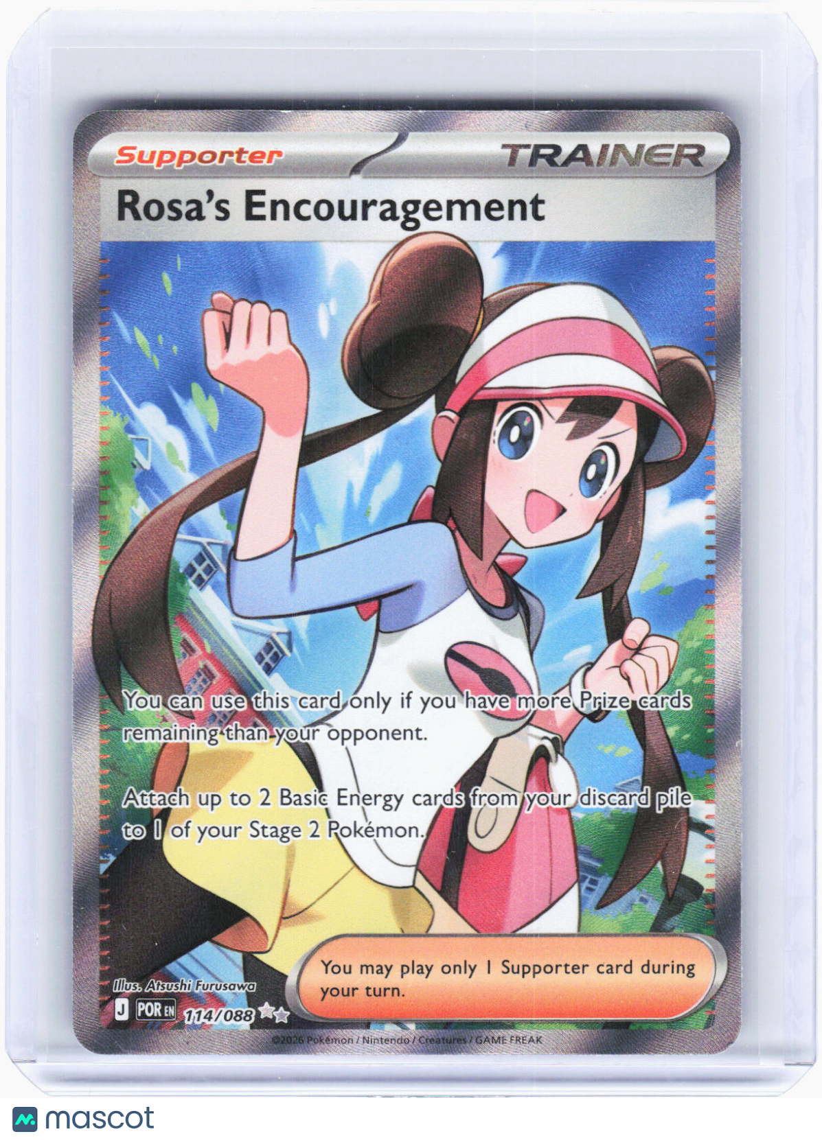 2026 Pokemon—Rosa's Encouragement #114/088 Perfect Order—Ultra Rare Holo