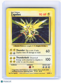 1999 Pokemon—Zapdos #16/102 Base Set—Rare Holo [Damaged]