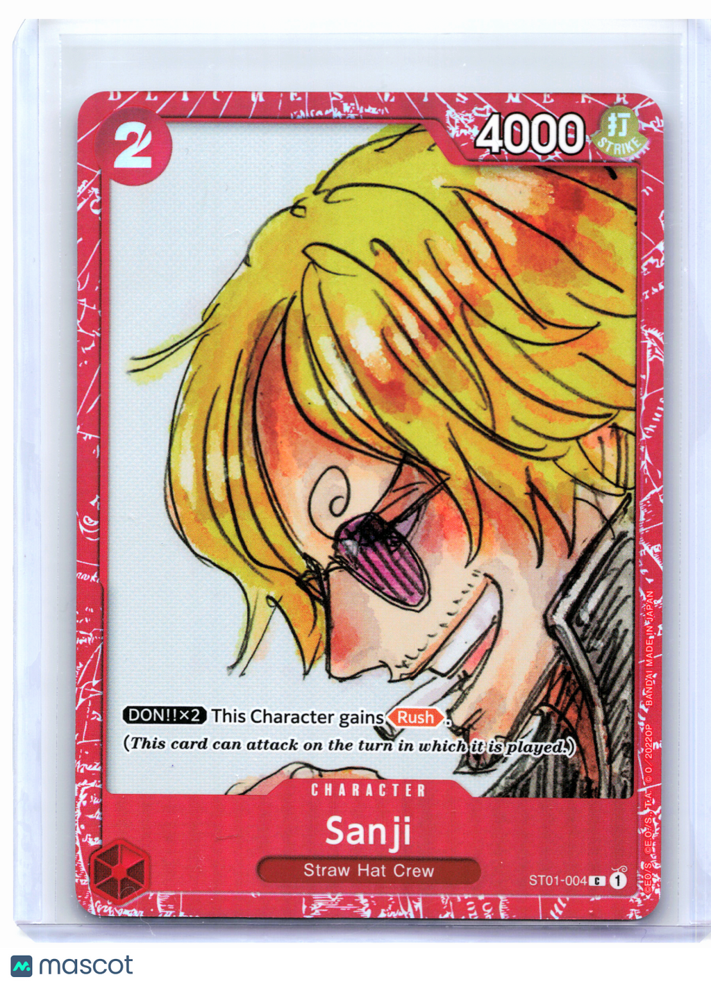 2023 One Piece Card Game—Sanji #ST01-006 FILM RED Edition—Common Foil [LP]