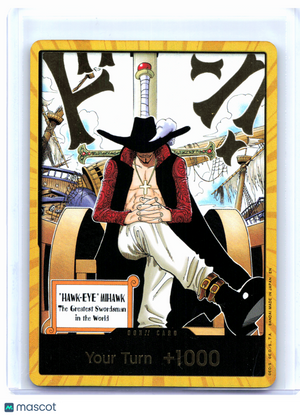 2026 One Piece—DON!! Card (Dracule Mihawk) (Gold) OP14—DON!! Foil [LP]
