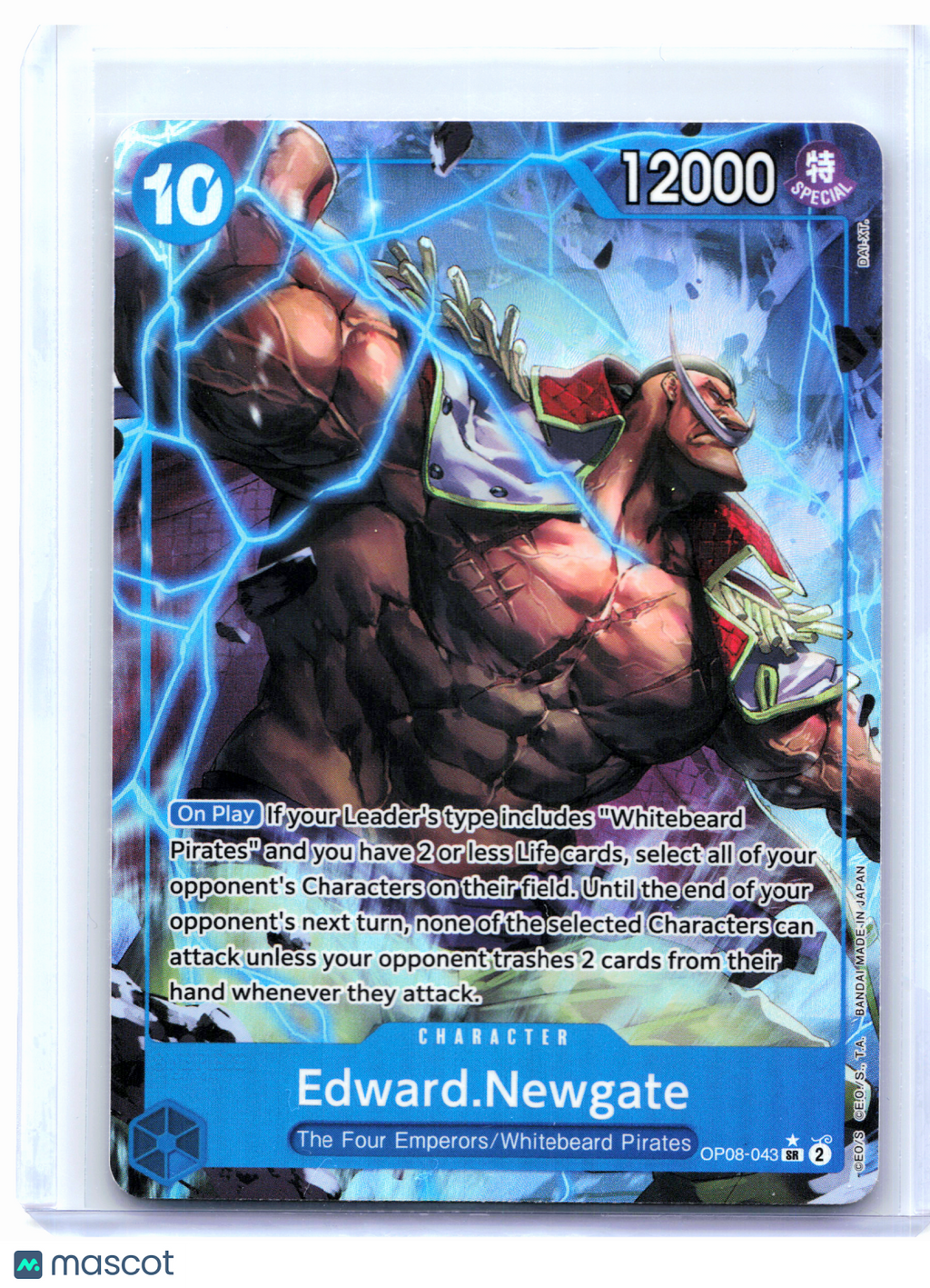 2024 One Piece—Edward Newgate (Alt Art) #OP08-043 Two Legends—Super Rare Foil