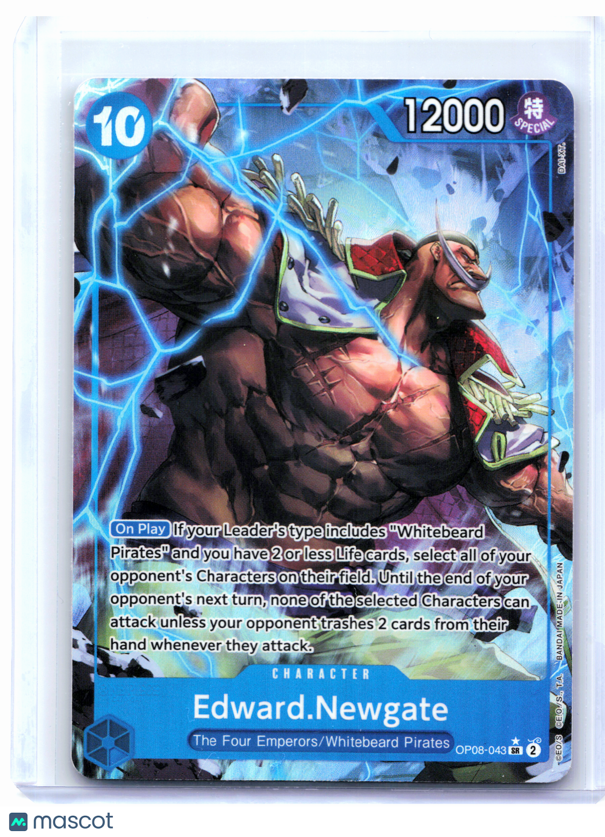 2024 One Piece—Edward Newgate (Alt Art) #OP08-043 Two Legends—Super Rare Foil