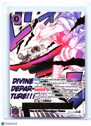 2025 One Piece—Divine Departure (Alt Art) #OP13-076 Carrying On His Will—Foil